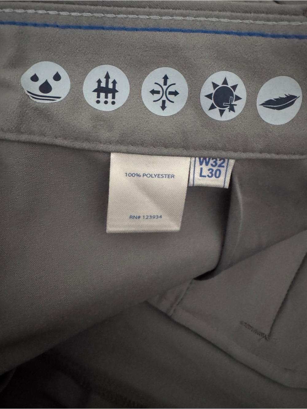 Southern Tide Men's Dress Pants in Gray - Picture 3 of 3